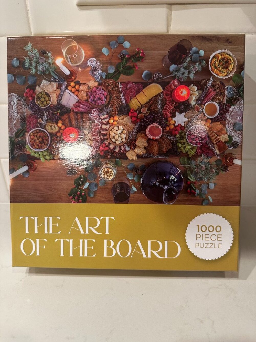 Gibbs Smith Gifts The Art of the Board Cheeseboard 1000 Piece Jigsaw Puzzle